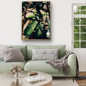 Emerging Greens – Minimalist Leaf Wall Art for Nature-Inspired Interiors