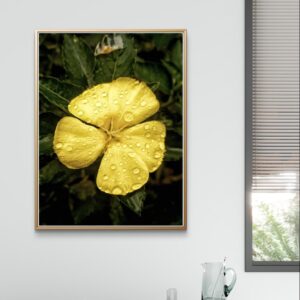 Yellow Hibiscus Charm  — Premium Nature Wall Art